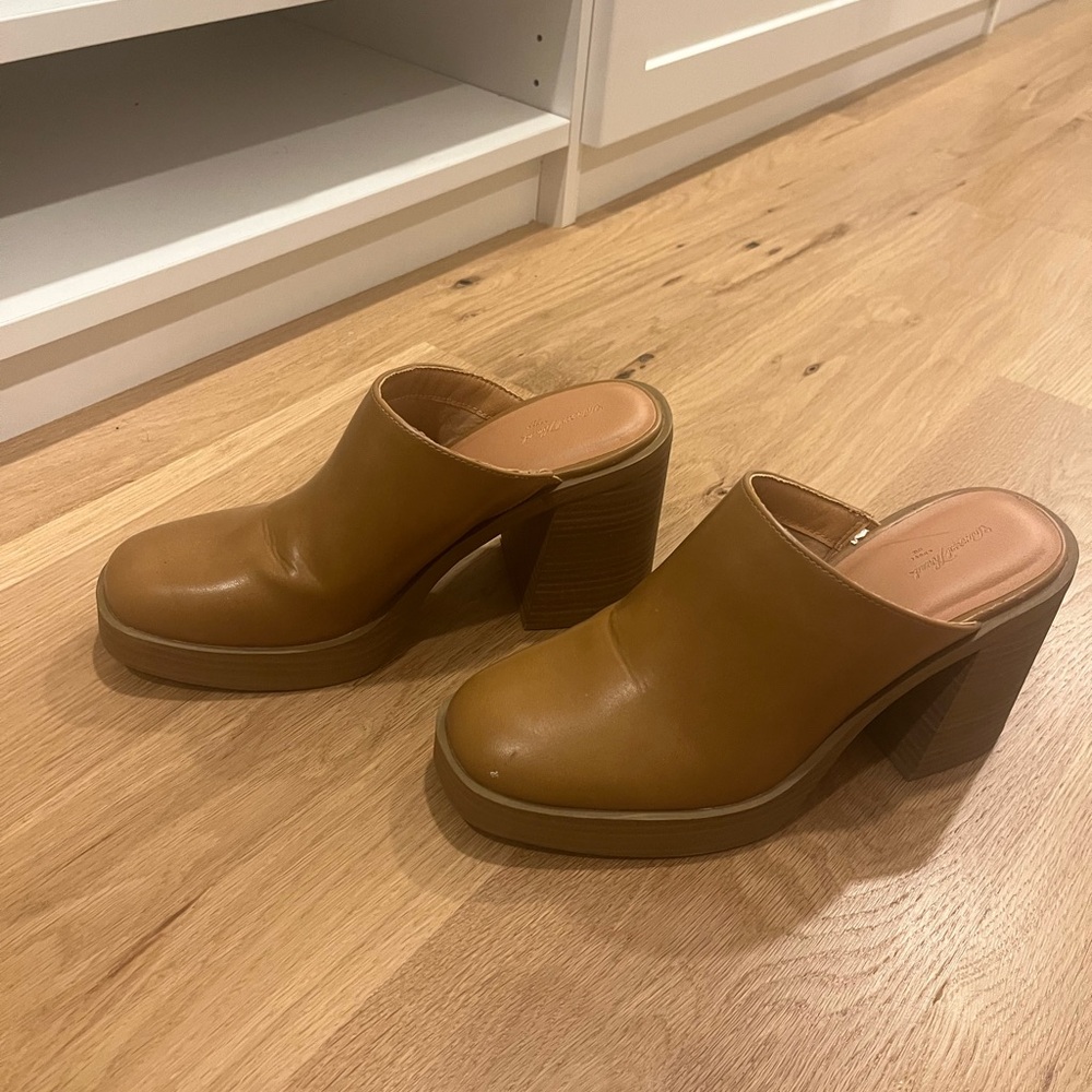 Tan platform clogs (Target/Universal Thread)